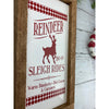 reindeer and sleigh rides subway tile sign
