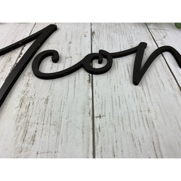 Welcome Wood Cut Word (cottage)