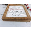north pole gingerbread cookies subway tile sign