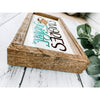 s'mores junkie camping subway tile sign