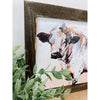 watercolor white bull sign