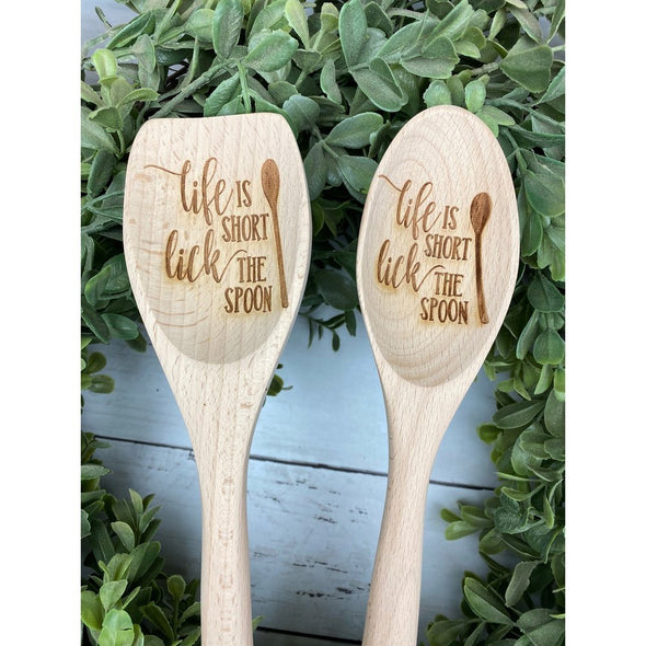 Life Is Short, Lick The Spoon Wooden Spoon