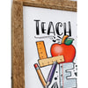 teach love inspire in color with apple sign