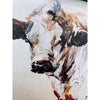watercolor white bull sign