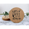 sips about to go down, wine decor, wine coasters, wine gift, beverage coasters, drink coasters
