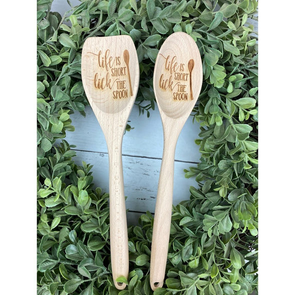 Life Is Short, Lick The Spoon Wooden Spoon