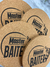 Master Baiter Cork Coasters
