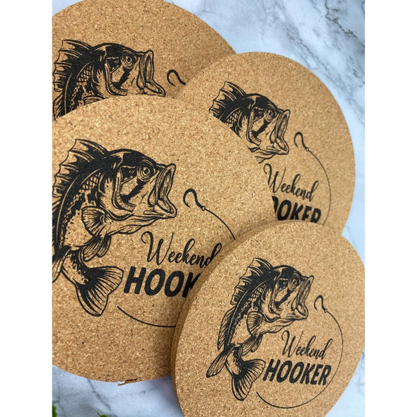 Weekend Hooker Cork Coasters