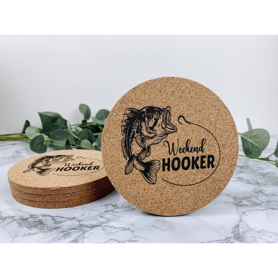 Weekend Hooker Cork Coasters