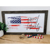 Sweet Land Of Liberty Patriotic Wood Sign
