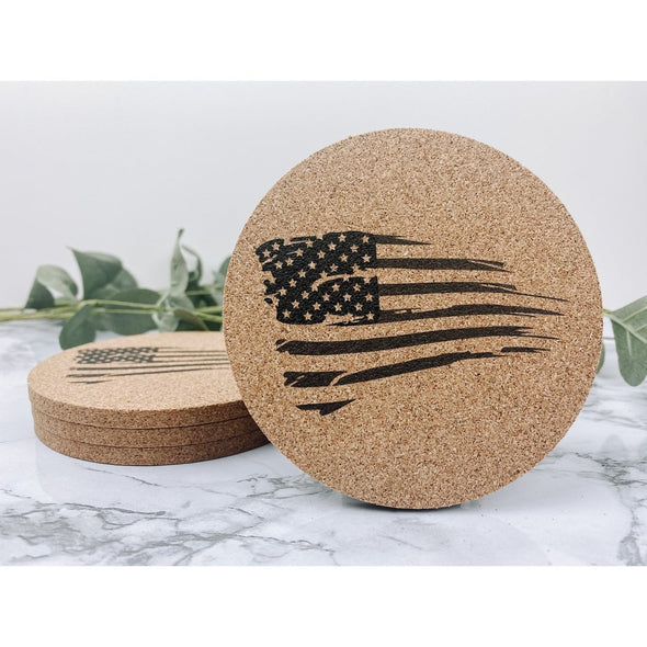 tattered flag, american flag, tattered flag coasters, drink coasters, beverage coasters