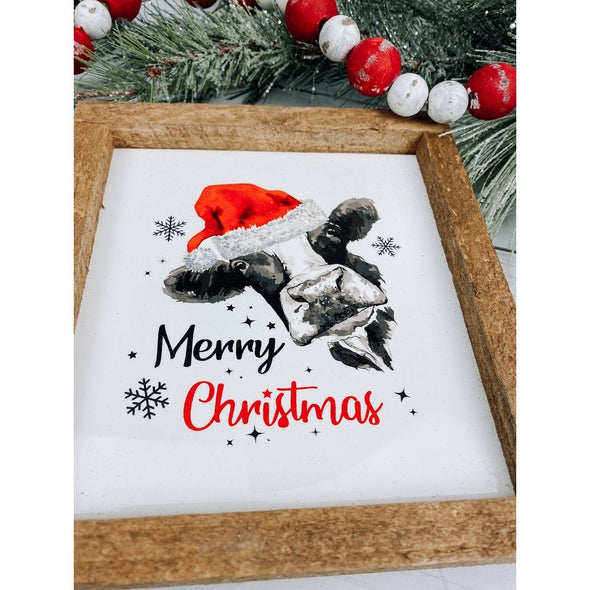 merry christmas subway tile sign