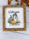 Welcome To Our Patch Fall Subway Tile Sign