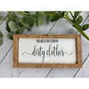 the best days end in dirty clothes subway tile sign