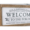 welcome to our porch subway tile sign