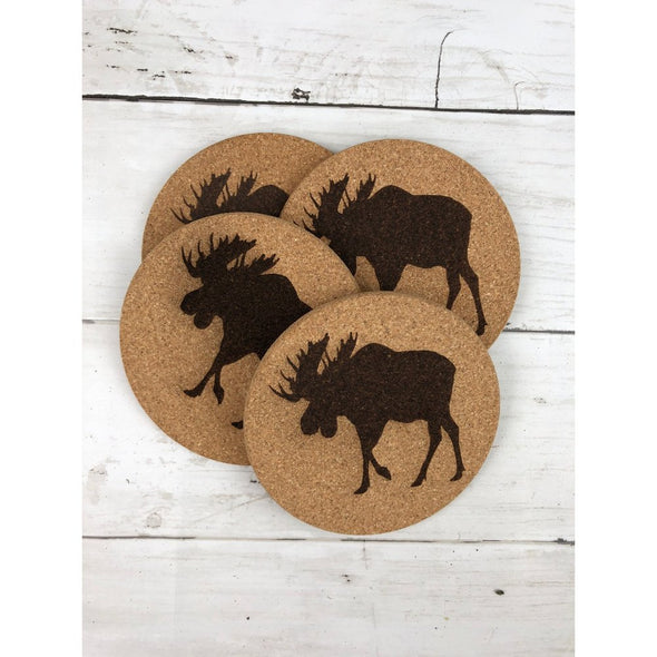 Moose Cork Coasters