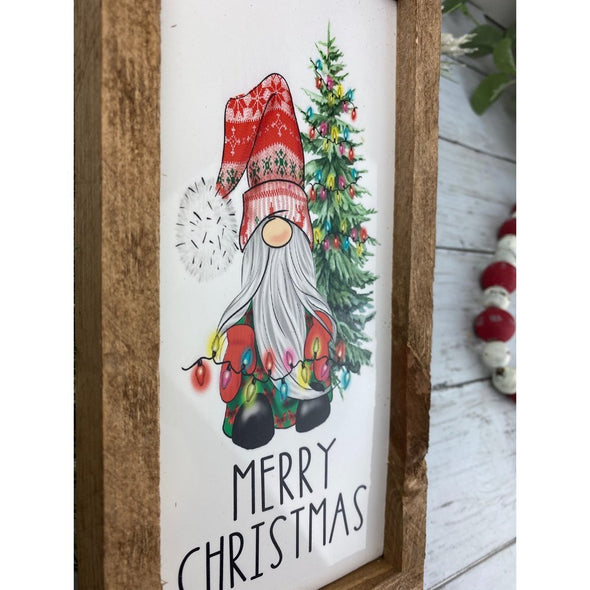 merry christmas with tree sign