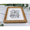 my cup overflows with your blessings sign