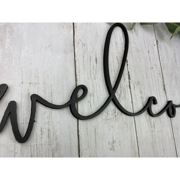 Welcome Wood Cut Word (littlerose)