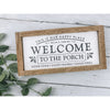 welcome to our porch subway tile sign