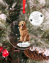 golden retriever custom christmas ornament