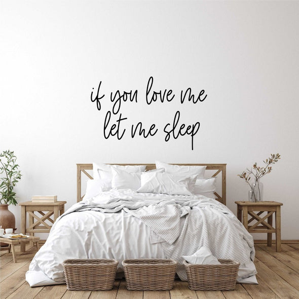 If You Love Me Let Me Sleep Wood Cut Word (marsh)