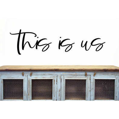 This Is Us Wood Cut Word (midnight)