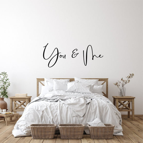 You & Me Wood Cut Word (cottage)